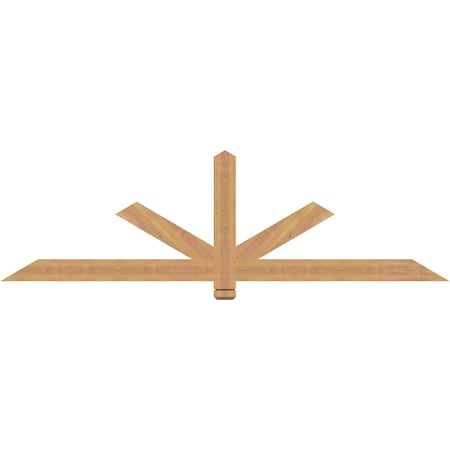 Ekena Millwork Kennewick Timber Gable Bracket, Western Red Cedar, 72"W x 21"H x 1 1/2"D x 3 1/2"F, 7/12 Pitch GBW072X21X0204KEN00SWR